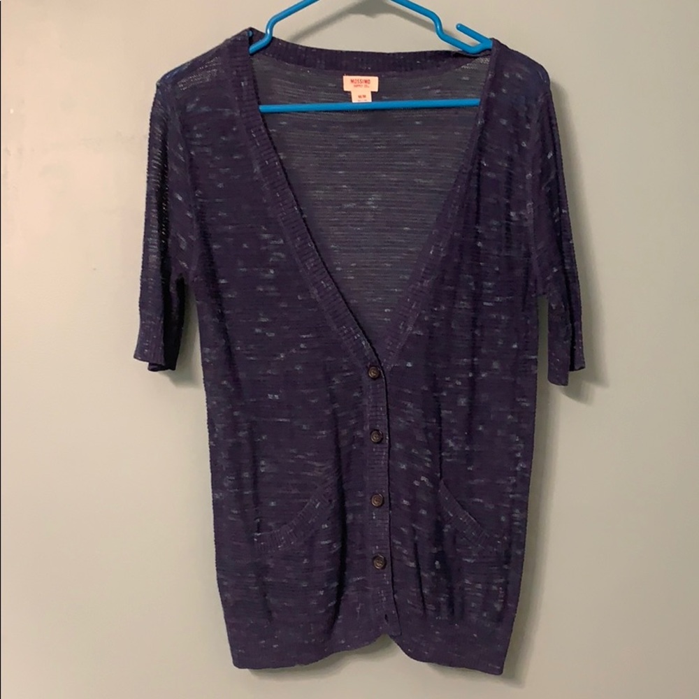 Navy speckled cardigan